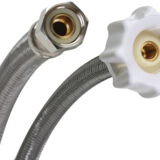 Fluidmaster Click Seal Series B1T12CS Toilet Connector, 3/8 in Inlet, Compression Inlet, 7/8 in Outlet, Ballcock Outlet