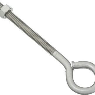 National Hardware N221-630 Eye Bolt, 5/16-18 Thread, 3 in L Thread, 3/4 in ID Dia Eye, 3.72 in L Shank, Stainless Steel