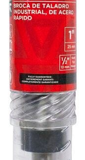 Task T80001 Silver and Deming Drill Bit, 1 in Dia, 6 in OAL, 1/2 in Dia Shank, Reduced Shank