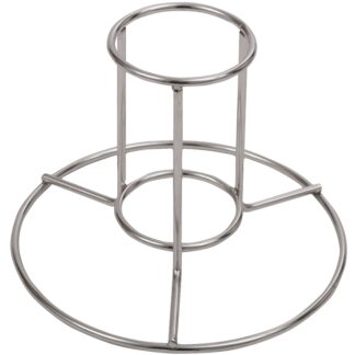 Bayou Classic 0880PDQ Beer Can Chicken Rack, Stainless Steel