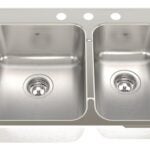 Kindred Steel Queen Series QCLA2031R/8/3 Kitchen Sink, 3-Faucet Hole, 31-1/4 in OAW, 20-1/2 in OAH, Stainless Steel