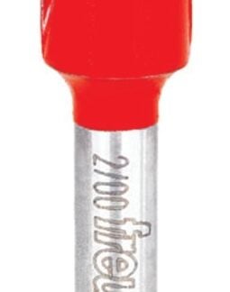 Freud 16-100 Router Bit, 1/2 in Dia Cutter, 2 in OAL, 1/4 in Dia Shank, 2-Cutter, Carbide