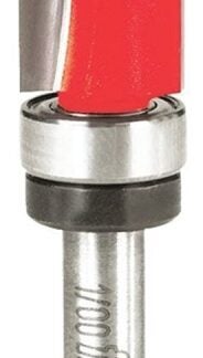 Freud 50-102 Flush Trim Bit, 1/2 in Dia Cutter, 1 in L Cutting, 2-5/8 in OAL, 1/4 in Dia Shank, 2-Cutter, Carbide