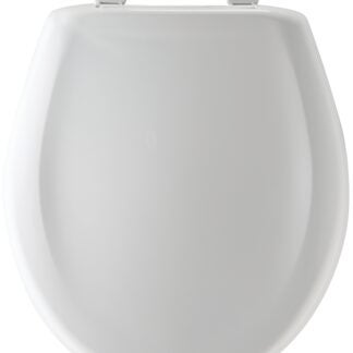 Mayfair 87SLOW-000 Toilet Seat, Round, Plastic, White