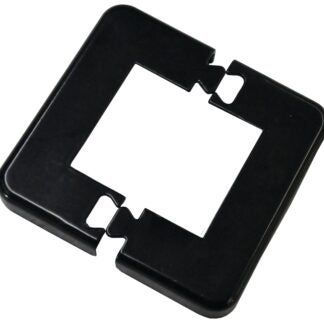 Regal BC-BL Base Plate Cover, Aluminum, Black, Powder-Coated, For: 2-1/4 in Posts