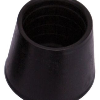 ProSource FE-50637-B Furniture Leg Tip, Round, Rubber, Black, 1-1/8 in Dia, 1.6 in H Sells in Quantity of 48