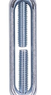 ProSource LR338 Turnbuckle, 3/8 in Thread, Hook, Eye, 11 in L Take-Up, Aluminum Sells in Quantity of 10