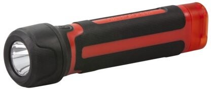 Dorcy 46-3762 Handheld Flashlight, AA Battery, LED Lamp, 120 Lumens Lumens, 120 hr Run Time, Black/Red