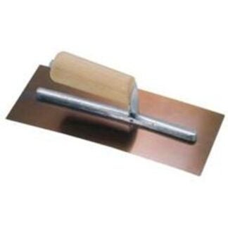 Richard 35034 Finishing Trowel, 14 in L Blade, 4-1/2 in W Blade, HCS Blade, Riveted Handle, Hardwood Handle