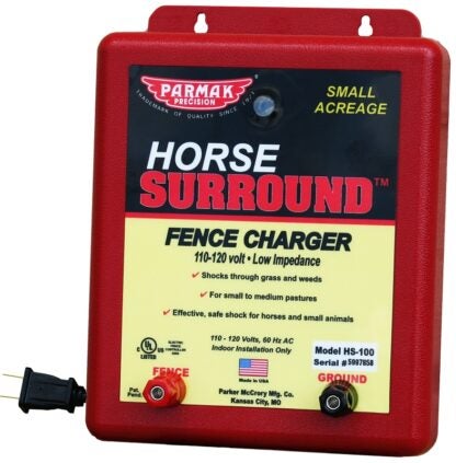 Parmak HS-100 Electric Fence Charger, 0.65 to 2 J Output Energy, 110 to 120 V