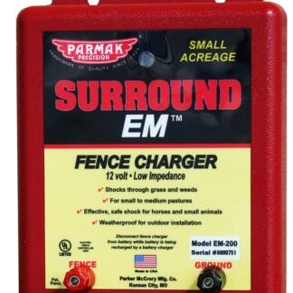 Parmak Surround EM EM-200 Electric Fence Charger, 1 to 2 J Output Energy, 12 V