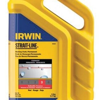 IRWIN 65102 Marking Chalk Refill, Red, Permanent