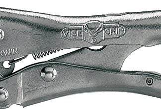 IRWIN Original Series 302L3 Locking Plier, 7 in OAL, 1-5/16 in Jaw Opening, Plain-Grip Handle, 3/8 in W Jaw