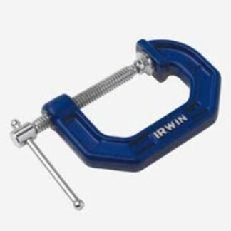 IRWIN 225101ZR C-Clamp, 900 lb Clamping, 1 in Max Opening Size, 1-3/16 in D Throat, Steel Body