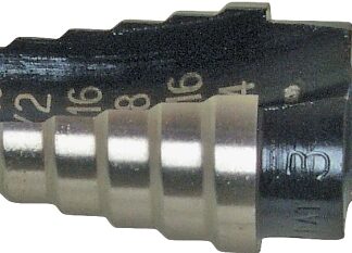 IRWIN Unibit 10233 Step Drill Bit, 1/4 to 3/4 in Dia, 1-Flute, 3/8 in Dia Shank, Hex Shank