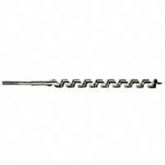 IRWIN 3043005 Auger Drill Bit, 1/2 in Dia, 17 in OAL, Twist Flute, 1-Flute, 3/8 in Dia Shank