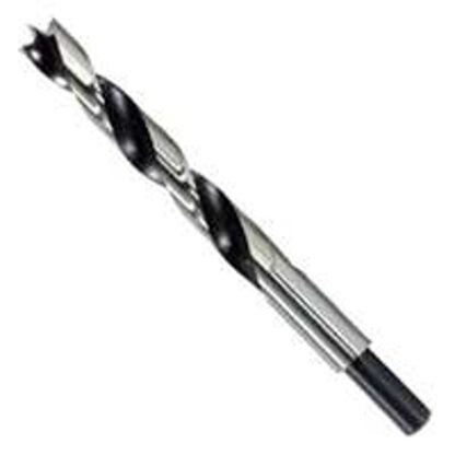 IRWIN 49618 Drill Bit, 1/2 in Dia, 5-15/16 in OAL, Spiral Flute, 2-Flute, 3/8 in Dia Shank, Reduced Shank