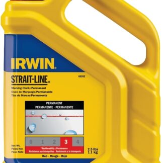 IRWIN 65202 Marking Chalk Refill, Red, Permanent