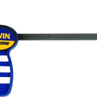 Irwin 1964746 One Handed Bar Clamp, 4-1/4 in Opening, 35 lb, 1-3/16 in D Throat, Hardened Steel