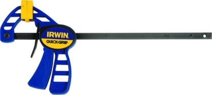 Irwin 1964746 One Handed Bar Clamp, 4-1/4 in Opening, 35 lb, 1-3/16 in D Throat, Hardened Steel