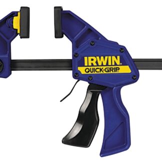 Irwin 1964717 One Handed Bar Clamp, 6 in Opening, 300 lb, 3-3/16 in D Throat, Heat Treated Steel