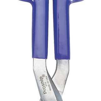 IRWIN 22012 Tinner Snip, 12-3/4 in OAL, 2-3/4 in L Cut, Curved, Straight Cut, Steel Blade, Double-Dipped Handle