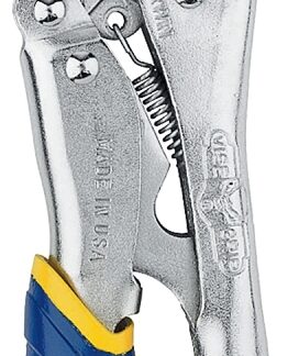 Irwin Vise-Grip IRHT82580 Locking Plier with Wire Cutter, 7 in OAL, 1-1/2 in Jaw Opening, Silver Handle, 3/8 in W Jaw