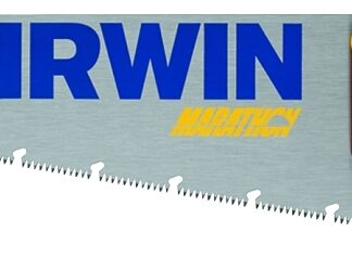 IRWIN 2011201 Coarse Cut Saw, 15 in L Blade, 9 TPI, Steel Blade, Ergonomic Handle, Wood Handle