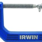 IRWIN 225102ZR C-Clamp, 900 lb Clamping, 2 in Max Opening Size, 1-5/16 in D Throat, Steel Body