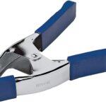 IRWIN 222803 Spring Clamp with Soft Grip Pad, 3 in Clamping, Steel, Blue/Silver