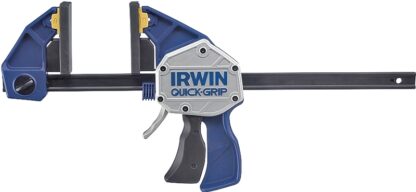 Irwin Quick-Grip 1964713 One-Handed Bar Clamp, 600 lb, 18 in Max Opening Size, 3-5/8 in D Throat