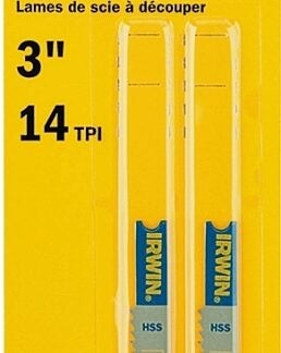 IRWIN 3071314 Jig Saw Blade, 3-1/4 in L, 14 TPI