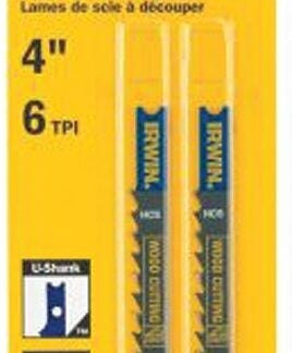 IRWIN 3071406 Jig Saw Blade, 4 in L, 6 TPI