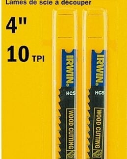 IRWIN 3071410 Jig Saw Blade, 4 in L, 10 TPI