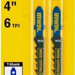 IRWIN 3072406 Jig Saw Blade, 4 in L, 6 TPI