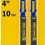 IRWIN 3072410 Jig Saw Blade, 4 in L, 10 TPI