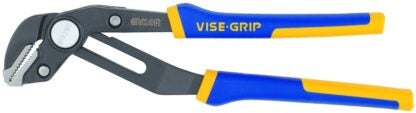 IRWIN 4935096 Groove Lock Plier, 10 in OAL, 2-1/4 in Jaw Opening, Blue/Yellow Handle, Cushion-Grip Handle