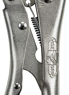 IRWIN Original Series 4935578 Locking Plier, 7 in OAL, 1-1/2 in Jaw Opening, Plain-Grip Handle, 3/8 in W Jaw