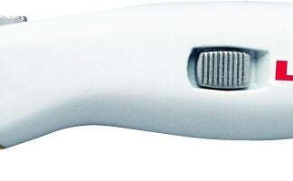 Lenox 20353SSRK1 Utility Knife, Titanium Blade, Straight Handle, White Handle