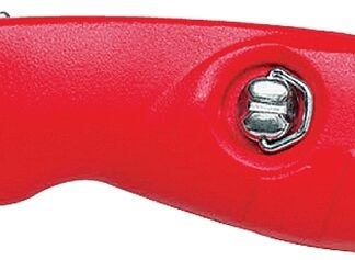 IRWIN 2088600 Utility Knife, 1-1/2 in W Blade, Bi-Metal Blade, Contour-Grip Handle, Red Handle