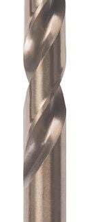 IRWIN 3016032 Jobber Drill Bit, 1/2 in Dia, 3-1/4 in OAL, Spiral Flute, 1-Flute, 1/2 in Dia Shank, Reduced Shank