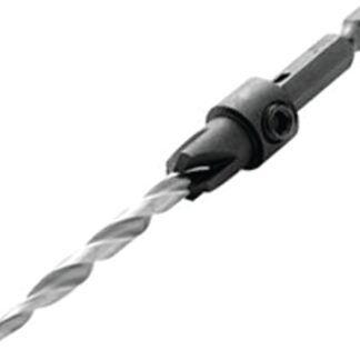 IRWIN 1882781 Drill Bit, 9/64 in Dia, 3-5/8 in OAL, Countersink, 4-Flute, 1/4 in Dia Shank