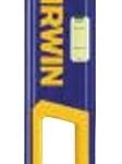 IRWIN 1794075 Box Beam Level, 24 in L, 3 -Vial, Non-Magnetic, Aluminum, Blue/Yellow