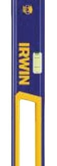 IRWIN 1794075 Box Beam Level, 24 in L, 3 -Vial, Non-Magnetic, Aluminum, Blue/Yellow