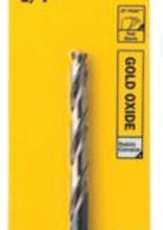 IRWIN 73319 Jobber Drill Bit, 19/64 in Dia, 4-3/8 in OAL, Spiral Flute, 19/64 in Dia Shank, 3-Flat Shank