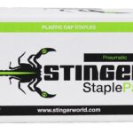 Stinger 136044 Cap Staple, 7/16 in W Crown, 7/8 in L Leg, 18 Gauge, Carbon Steel, Electro-Galvanized