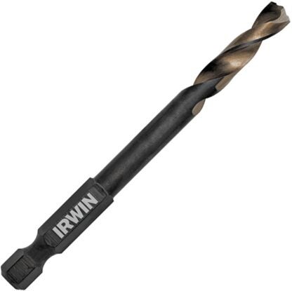 IRWIN 1892841 Impact Drill Bit, 15/64 in Dia, 3-7/8 in OAL, Spiral Flute, 1/4 in Dia Shank, Hex Shank