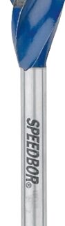 IRWIN SPEEDBOR 3041015 Auger Boring Bit, 7/16 in Dia, 6 in OAL, Tapered Flute, 3-Flute, 1/4 in Dia Shank