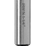 IRWIN 1966933/42922 Forstner Bit, 1-3/8 in Dia, 3-1/2 in OAL, 1-Flute, 3/8 in Dia Shank, Reduced Shank