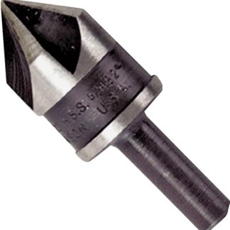 IRWIN 12411 Drill Bit, 1/2 in Dia, 1-21/32 in OAL, Countersink, 5-Flute, 1/4 in Dia Shank, Round Shank